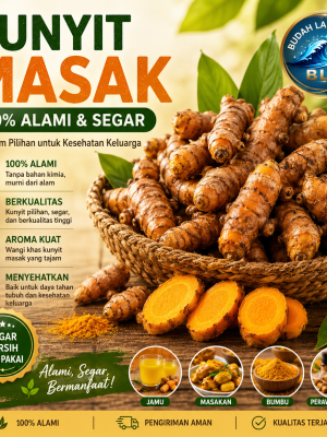 kunyit masak segar pilihan – 100% alami, bersih & berkualitas