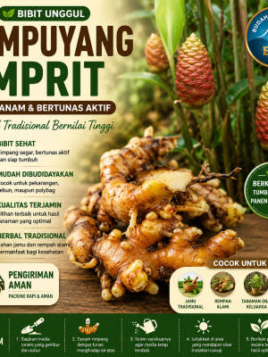 bibit lempuyang emprit bertunas – bibit herbal tradisional siap tanam